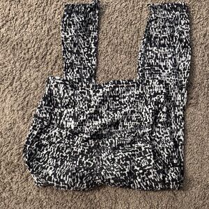 lululemon athletica Black and White Patterned Leggings